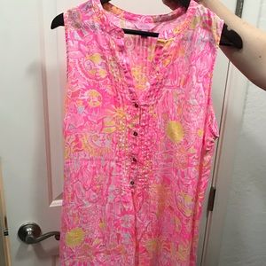 100% linen, light and airy dress